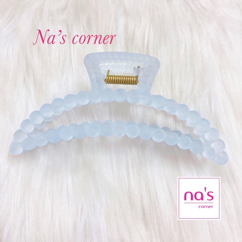 Kẹp gắp tóc nhựa trong vintage