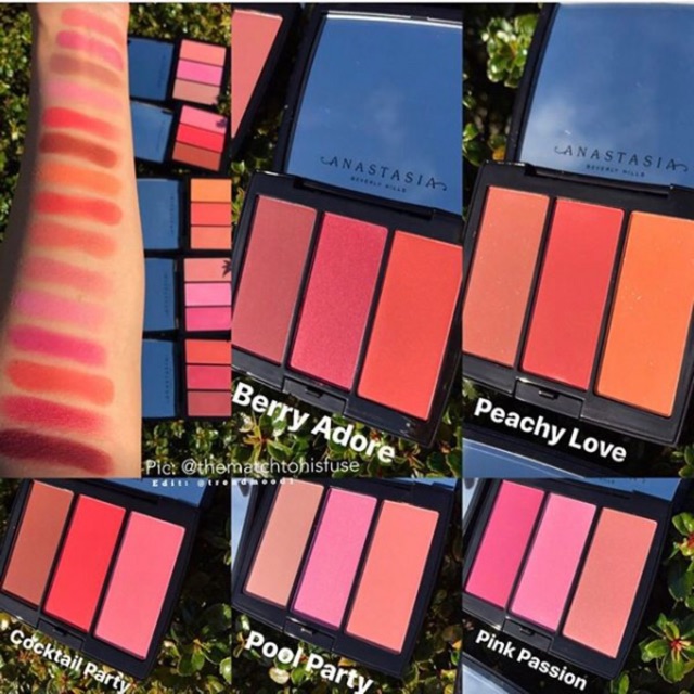 Bảng phấn má Anastasia Beverly Hills Blush Trio Palette 3g