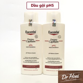 [CHÍNH HÃNG] Dầu Gội Đầu EUCERIN Dermo Capillaire pH5 Mild Shampoo cho Da Đầu Nhạy Cảm 250ml