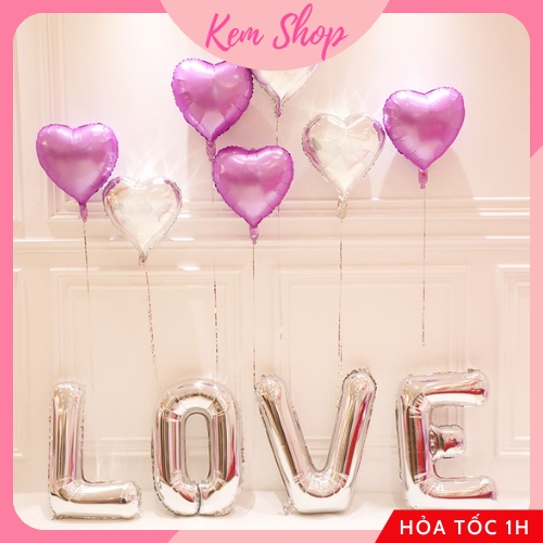 Bóng chữ LOVE trang trí đám cưới, tiệc kỷ niệm, cầu hôn - Kem Shop K220