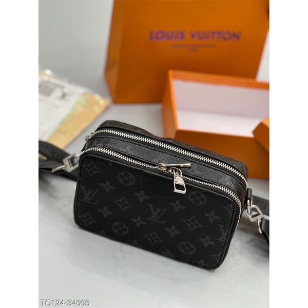 Túi Da Đeo Chéo L.V Thời Trang Sang Trọng Cho Nam Nữ