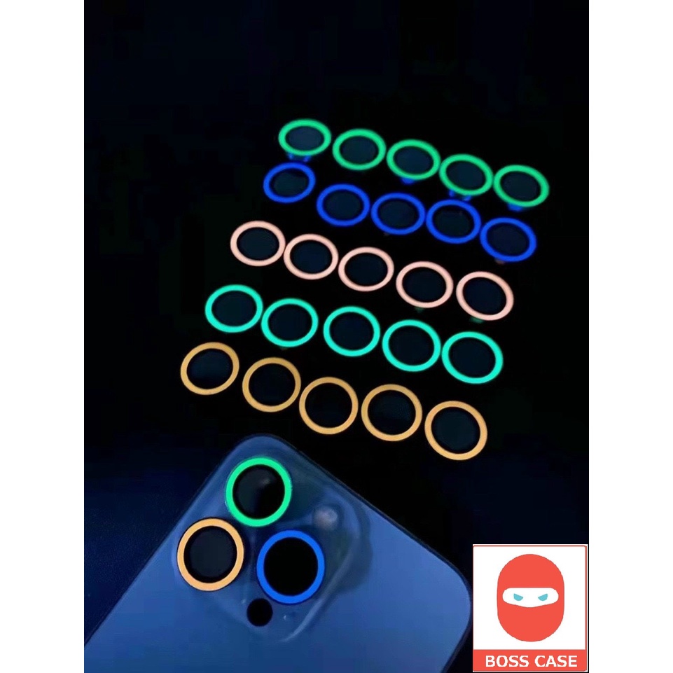 🌸Miếng dán iphone - kính cường lực iphone bảo vệ camera🌸 dạ quang nhiều màu hot trend11/11-pro-max/12 pro max 13-pro-max