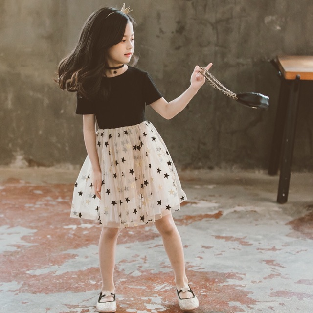Đầm ngôi sao công chúa cho bé gái lớn size đại
