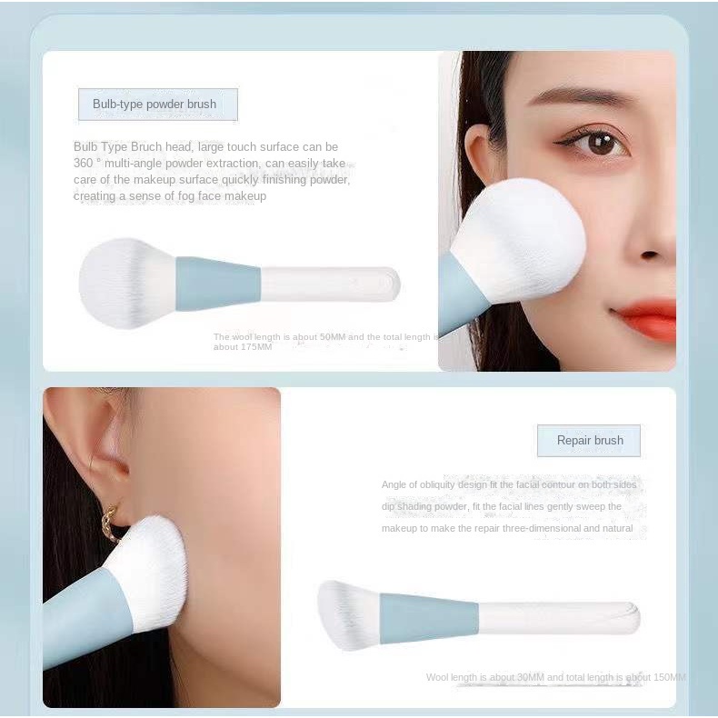Bộ 12 Cọ Trang Điểm Siêu Mềm Chuyên Nghiệp