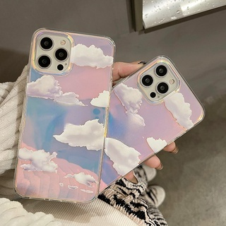 For iphone 14 pro max Ốp Điện Thoại Cứng Trong Suốt Hiệu Ứng Màu Cầu Vồng Gradient Cho Iphone 13 Pro Max 11 12 Pro Max Xs Max Xr X 7 + I8 Plus Se 2020
