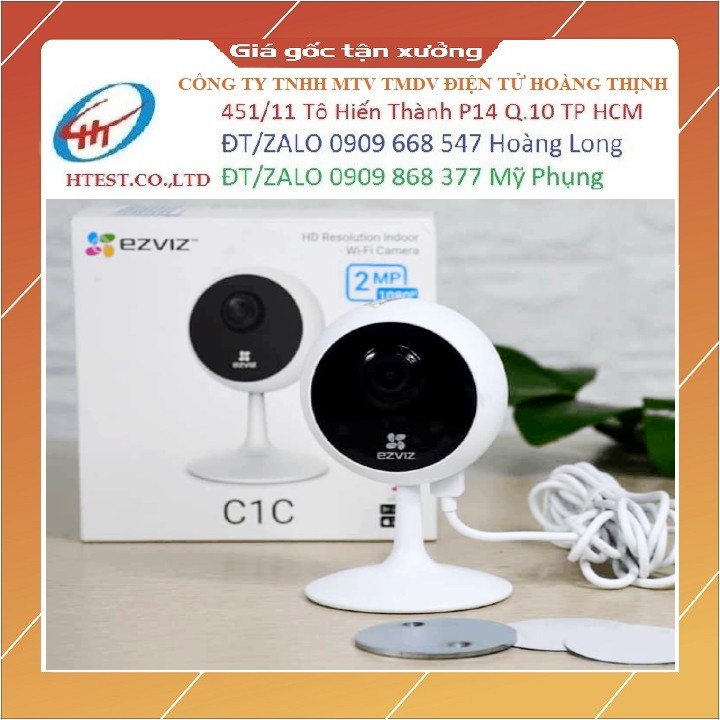 Camera Wifi Ezviz C1C 2.0Mpx 1080p Kèm thẻ nhớ Netac 32gb đến 128gb - Hàng chính hãng