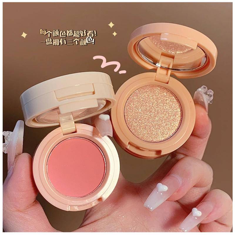 Bảng Phấn Má Hồng miss lara 3 Màu Lâu Trôi