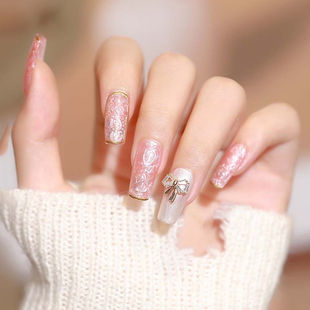 Gel sơn móng tay uv hiệu ứng ánh ngọc trai lấp lánh thời trang