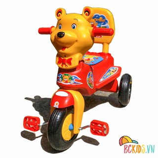 (Giá rẻ) Xe đạp đầu thú 3 bánh nhựa Chợ Lớn BC-102, Xe đạp chân hình cún, sư tử, voi,...cho bé