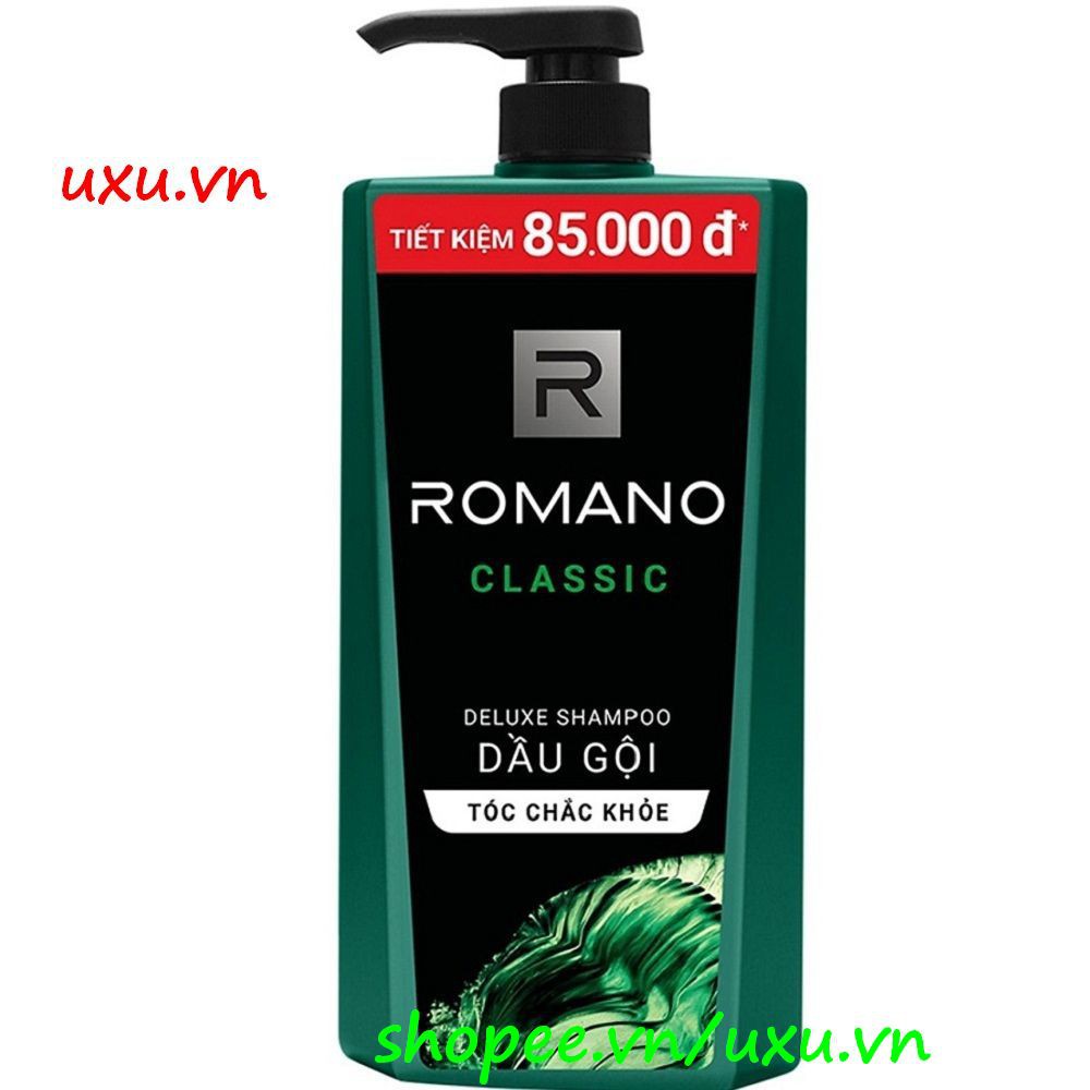 Dầu Gội Đầu 900G Romano Classic Cho Tóc Chắc Khỏe Thơm Hương Nước Hoa, Với uxu.vn Tất Cả Là Chính Hãng.