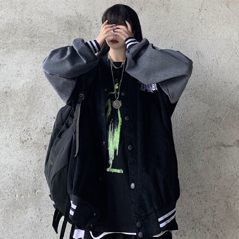 Áo BOMBER nhung 2 lớp form rộng unisex ZOMBIE