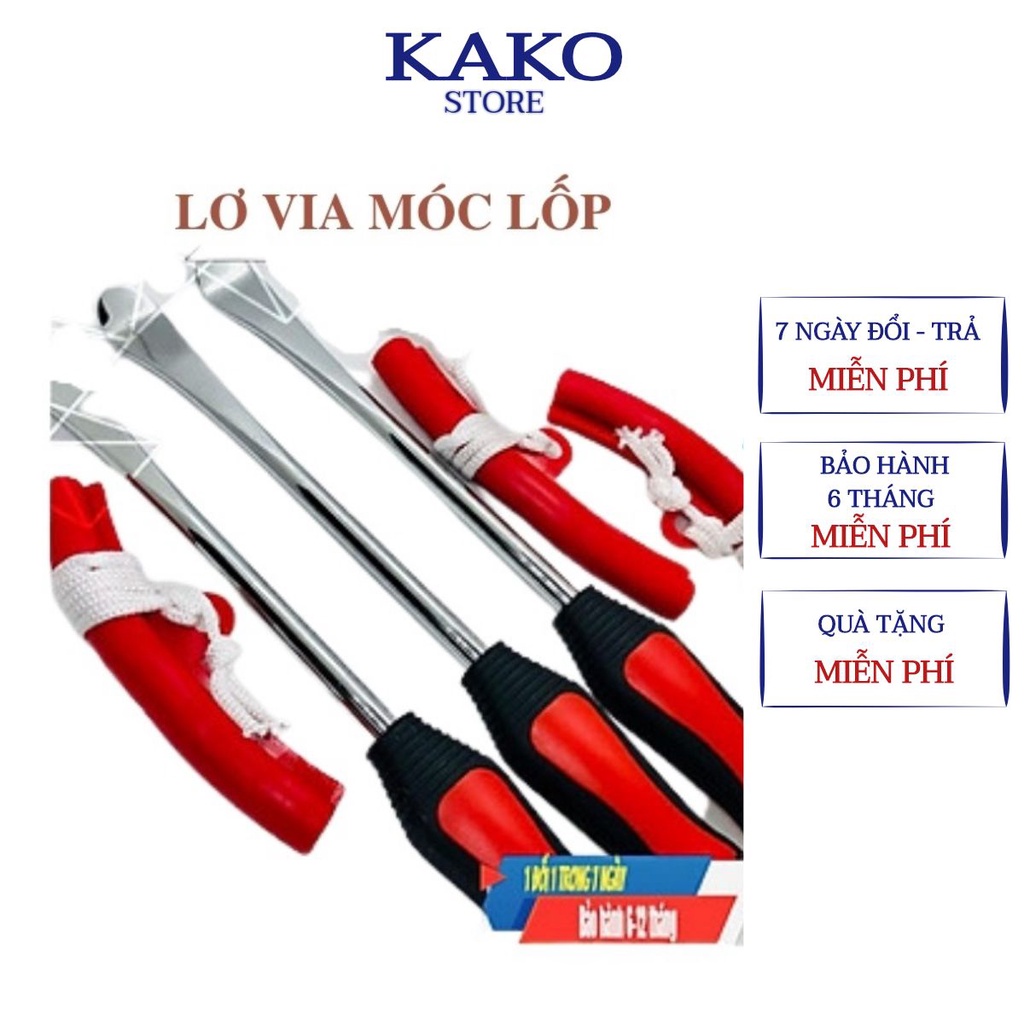 Bộ móc lốp Kako lơ via móc lốp không săm xe máy - ô tô - xe điện Nhập Thái Lan