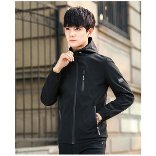 ÁO KHOÁC DÙ NAM 2 LỚP CÓ NÓN CAO CẤP AKD28-ĐEN