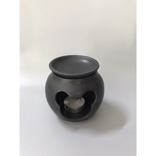 Đèn đốt nến bếp đen gốm Bát Tràng