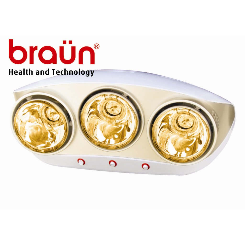 Đèn sưởi nhà tắm Braun Kohn Luxury KU03G hãng phân phối