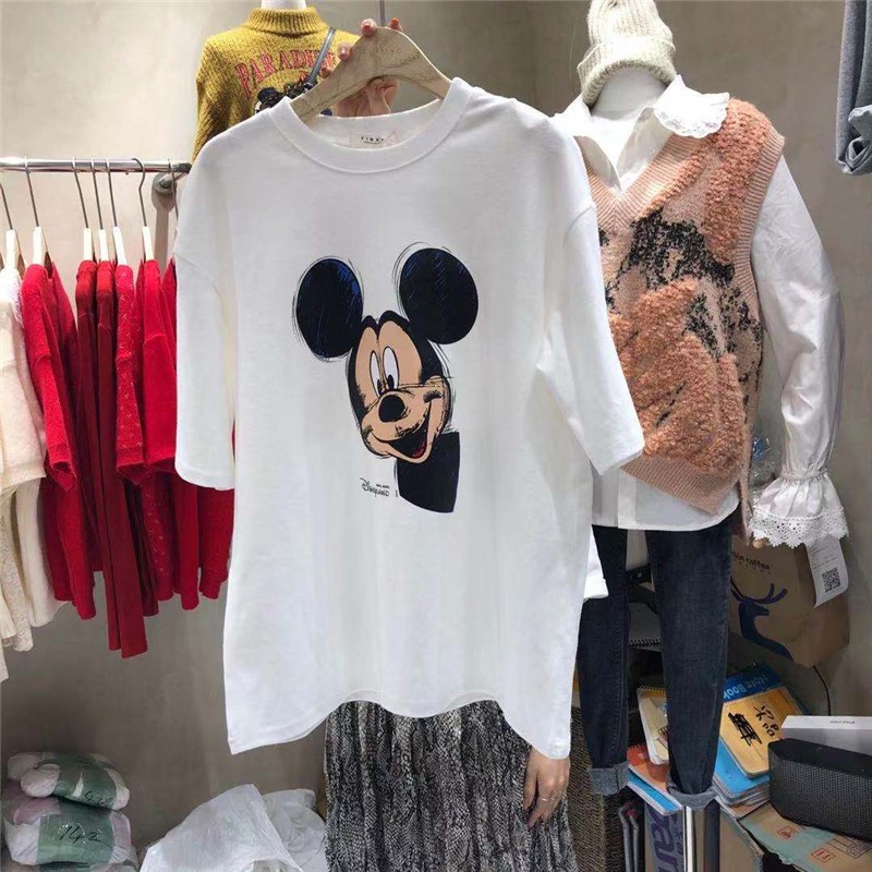 [11][HÌNH THẬT] áo thun nữ ⚜️FREESHIP⚜️ Thun Nữ Hàng Unisex in hình MICKEY Phông Nữ Quảng Châu | BigBuy360 - bigbuy360.vn
