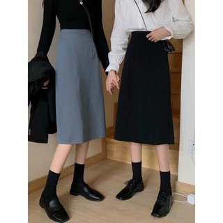 Chân Váy Công Sở Dáng Dài Chân Váy Chữ A70 Chân váy Công Sở qua gối xẻ sau Susuclothing
