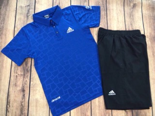 SET bộ thể thao nam - vân gạch cổ bẻ