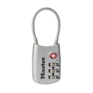 Khóa dây cáp bằng mã số đa năng Masterlock (Xám)