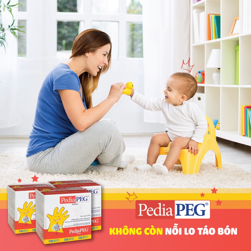 PediaPEG chính hãng nhập khẩu Châu Âu, Hỗ trợ táo bón cho trẻ em và người lớn