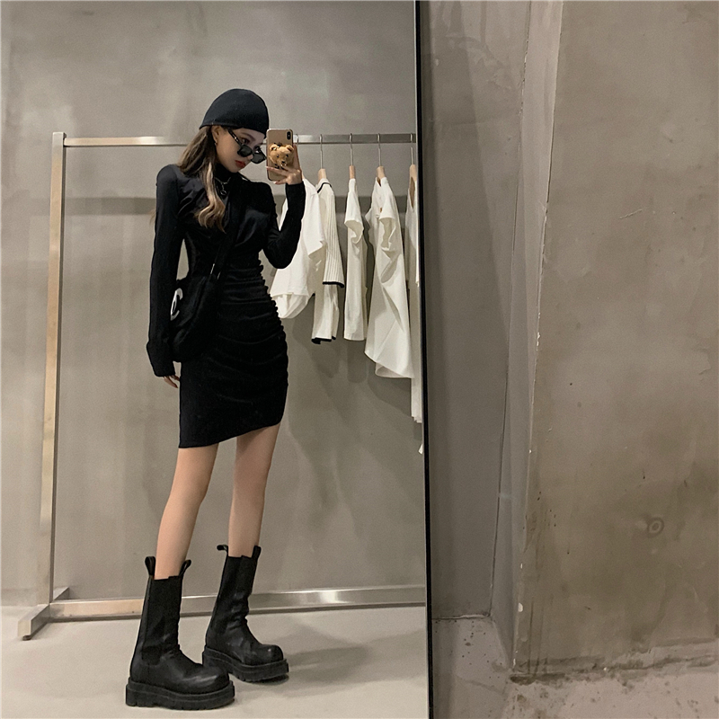 Xiaozhainv Đầm form ôm phong cách Hàn Quốc quyến rũ trẻ trung cho nữ | BigBuy360 - bigbuy360.vn