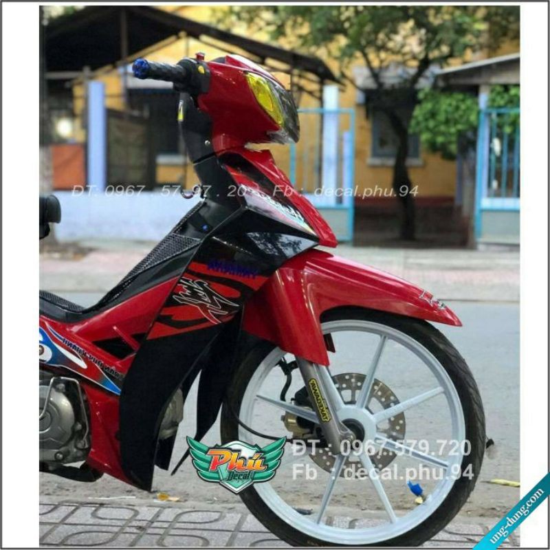 Tem rời Sirius Hayabusa đỏ đen HOT
