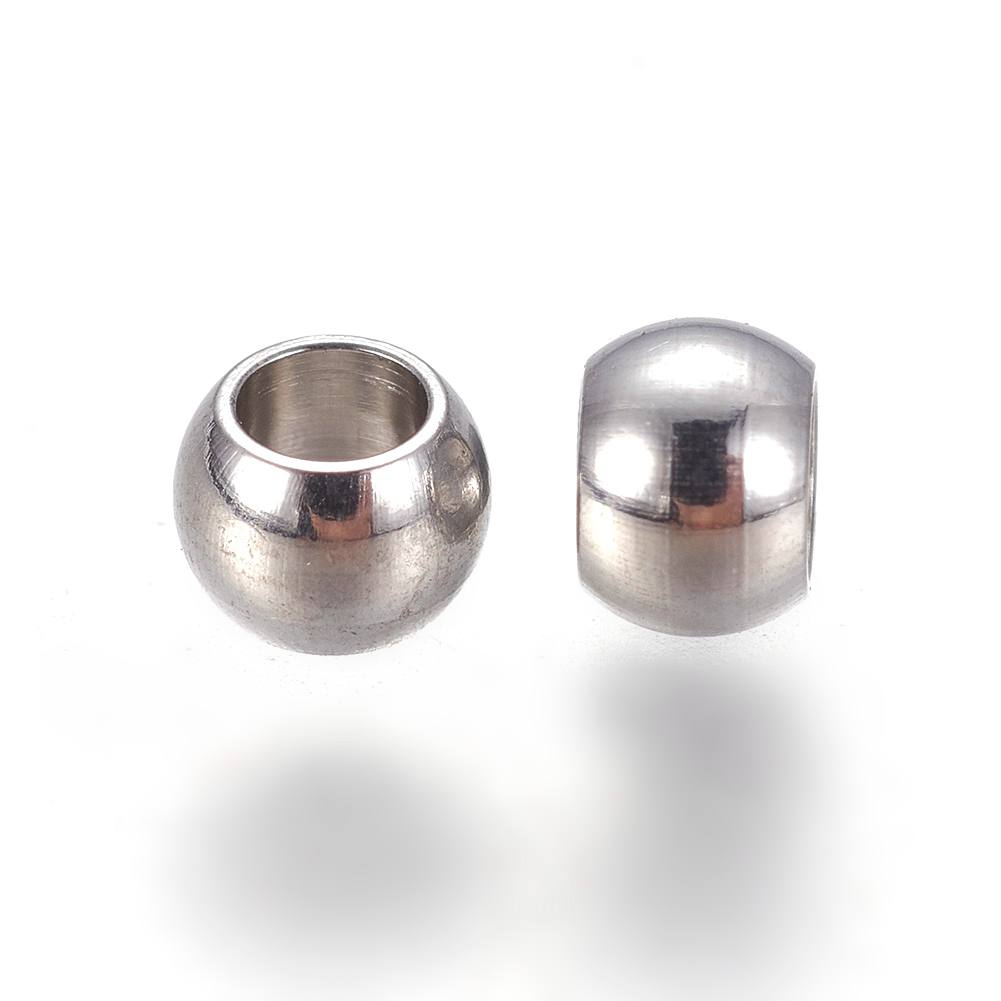 Bộ 20-100 hạt tròn BENECREAT bằng thép không gỉ 304 mạ vàng