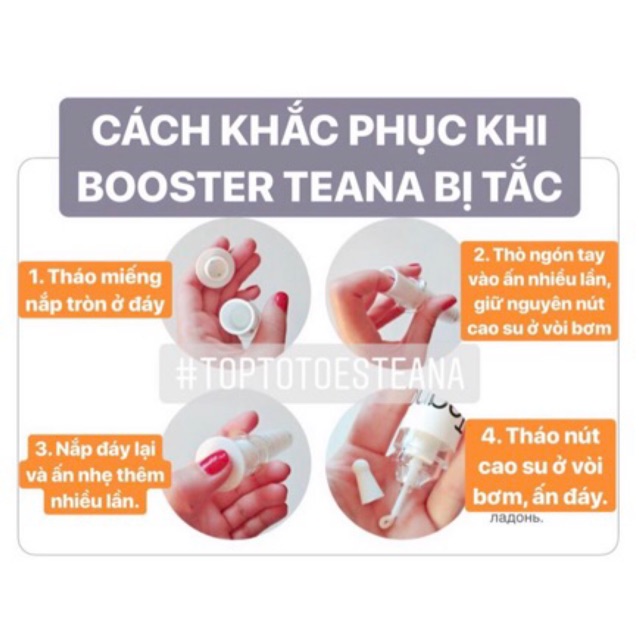 Tinh chất dưỡng Teana Pore Minimizing Booster 20ml giúp se nhỏ lỗ chân lông, giảm ...