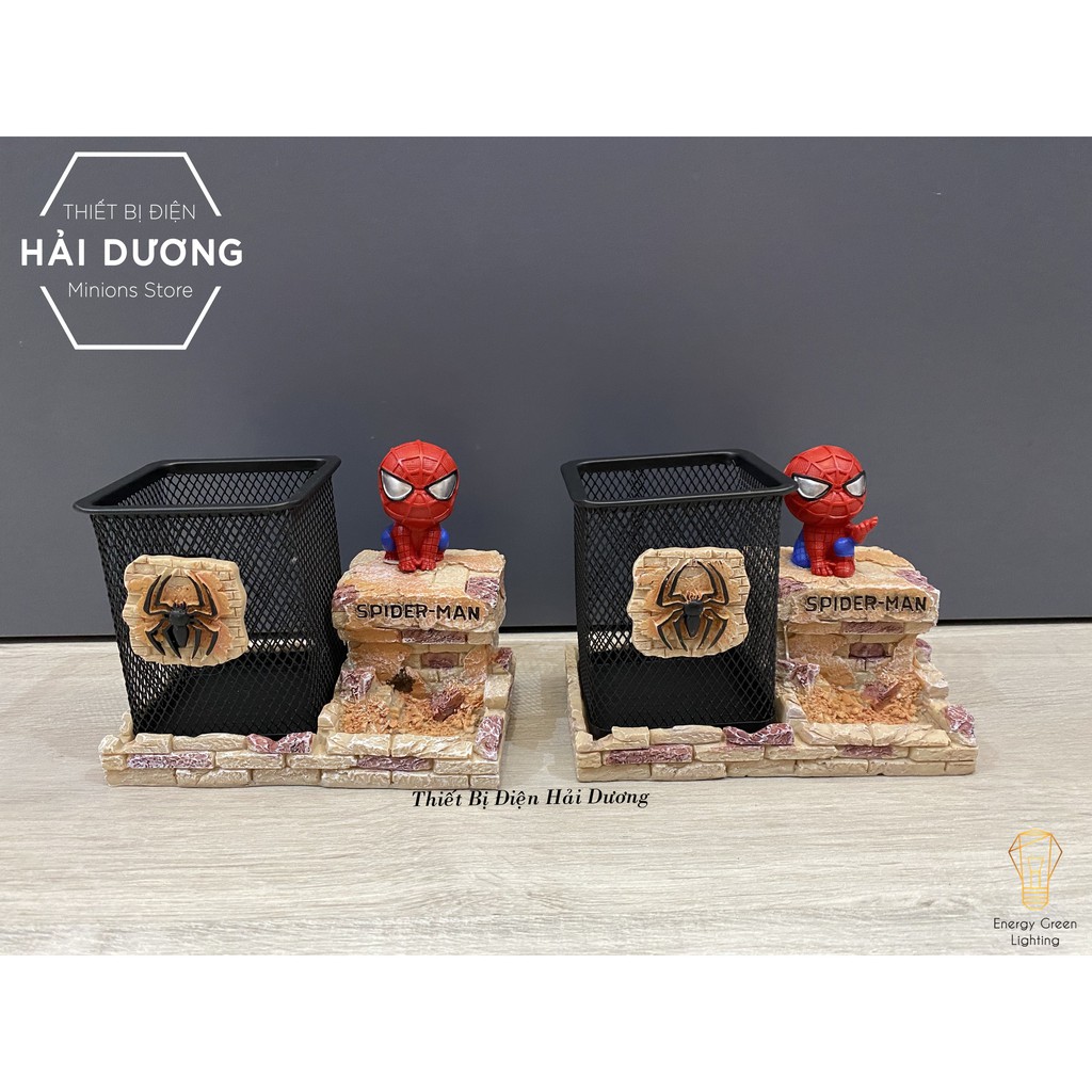 Ống đựng bút siêu dễ thương mô hình chibi Naruto - Kakashi - Người Nhện - Trang trí căn phòng decor vintage