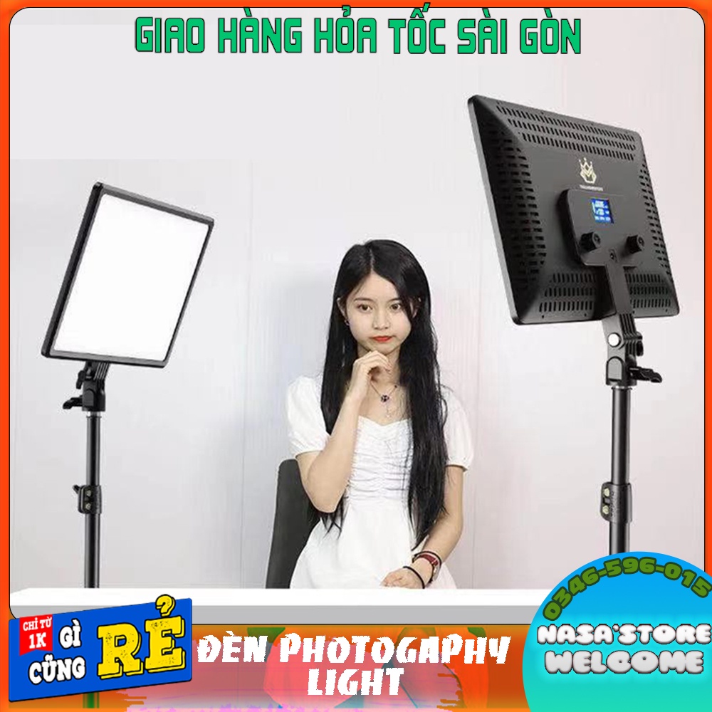 Bộ đèn Photograpphy A112 cao 2 mét hỗ trợ ánh sáng sudio makeup livestream chụp hình sản phẩm