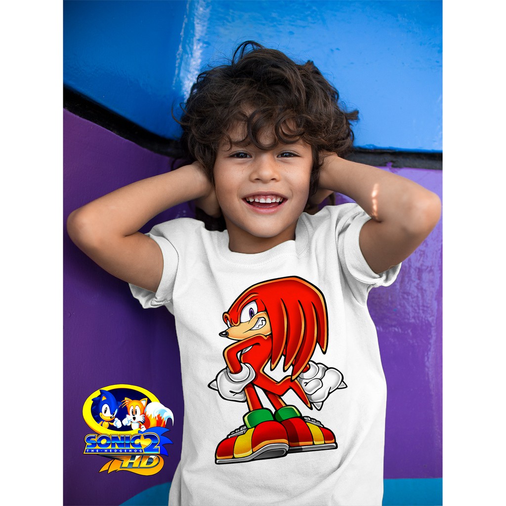 Áo thun Cotton Unisex - Movie - Sonic - Knuckles