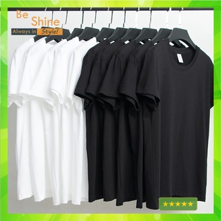 Áo phông trơn 2 màu đen, trắng full size - beshine clothing