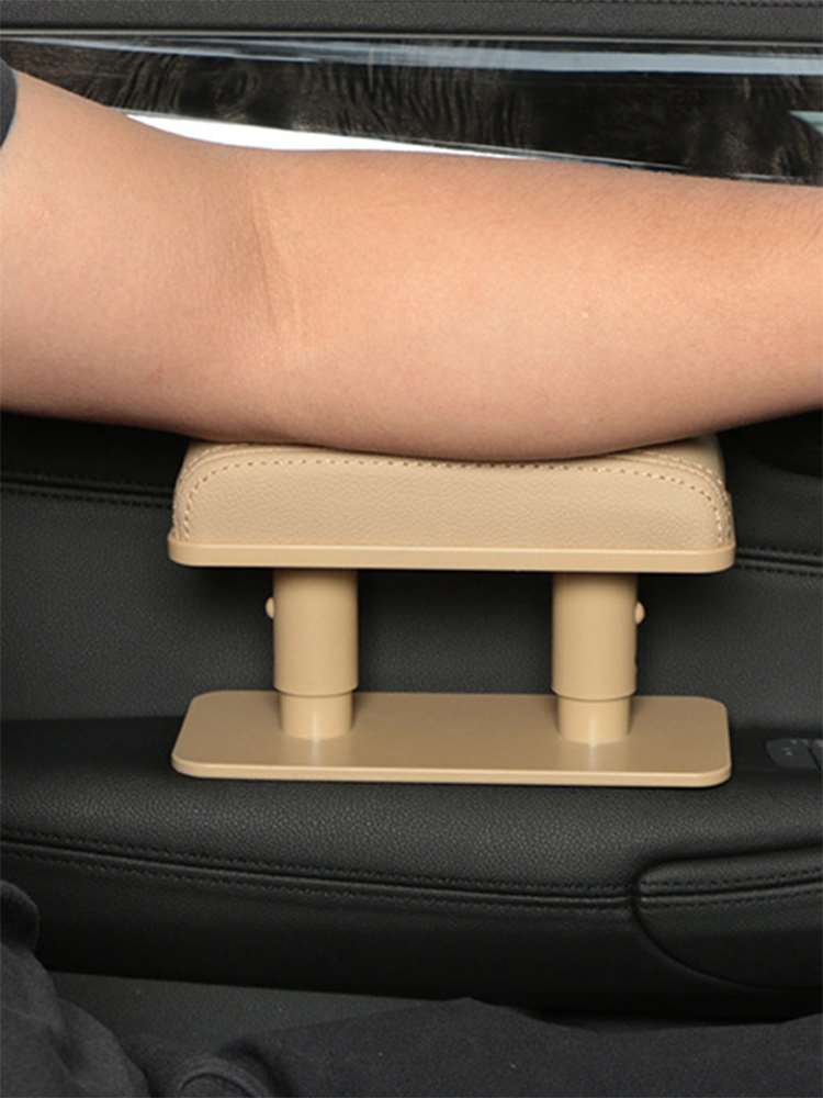 Universal Car Armrest Cushion Pu Leather Elbow Support Mat Main Driver Co-pilot Position Anti-fatigue Armrest Arm Protective Pad