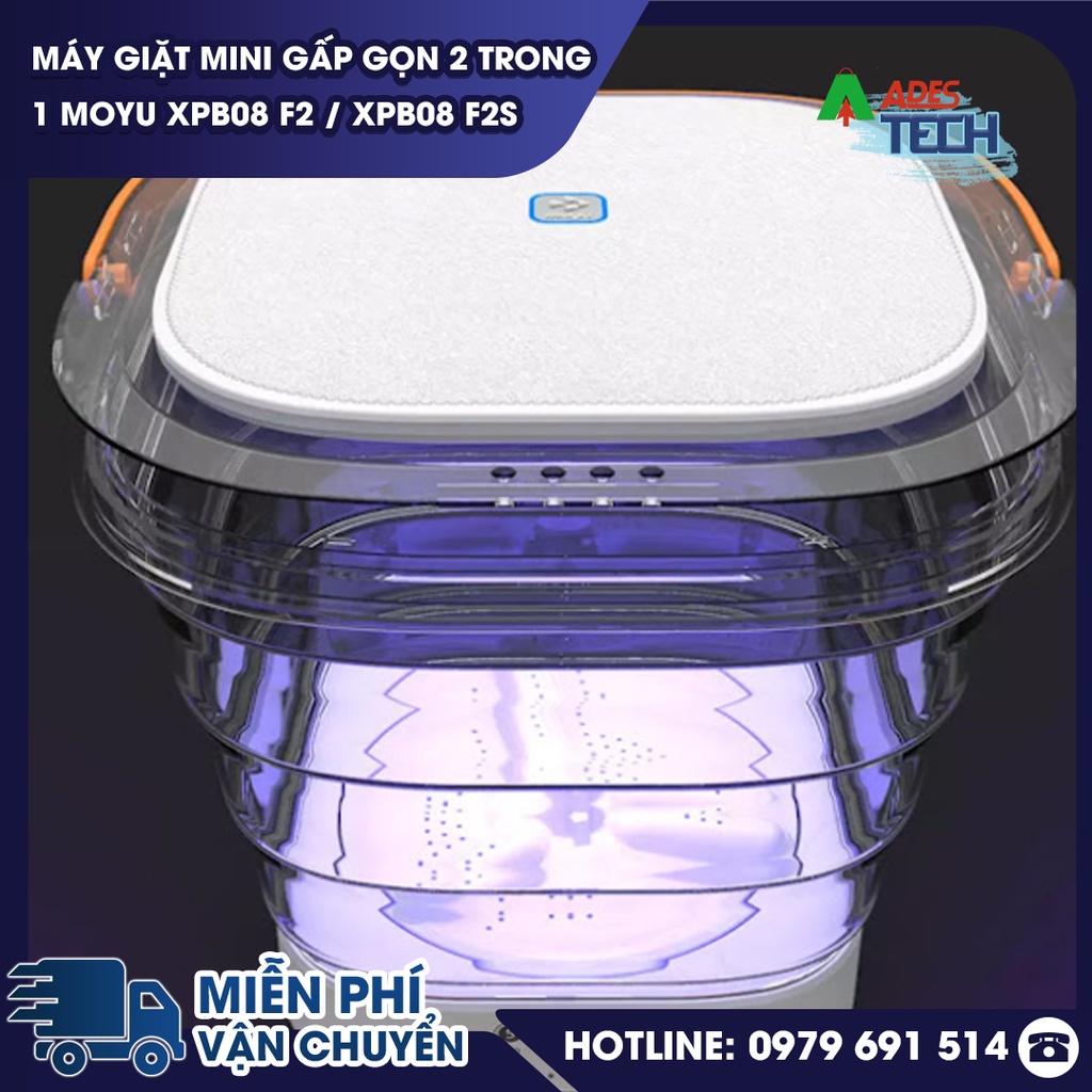 Máy giặt mini Xiaomi gấp gọn 2 trong 1 Moyu XPB08 F2 / XPB08 F2S
