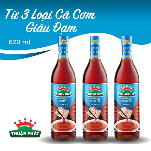 Nước mắm cá cơm Thuận Phát 40,60,20 độ đạm chai 500ml