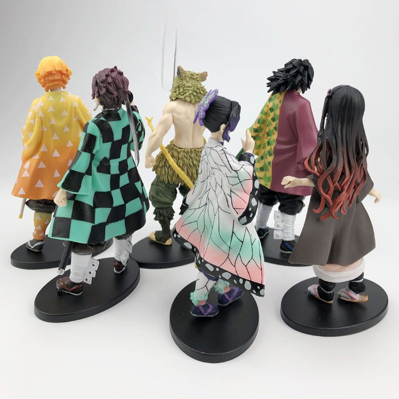 【READY STOCK】16CM Demon Slayer đồ chơi búp bê máy tính để bàn Đồ trang trí Quà tặng Tanjiro Đậu của bạn Đồ trang trí
