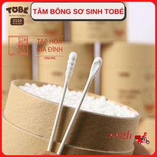 Tăm bông sơ sinh chính hãng tobé cho bé 400 que 1 hộp