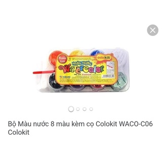 Bộ màu nước 8 màu kèm cọ colokit waco-c06 colokit