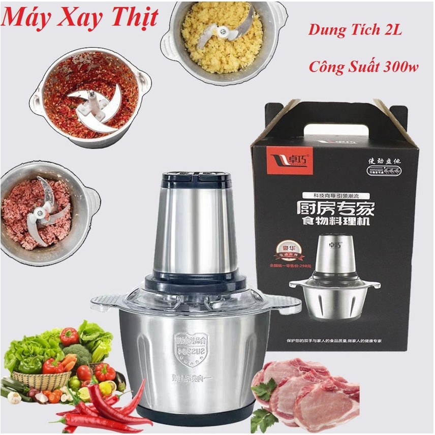 Cối xay thịt cao cấp bằng chất liệu inox - chống han gỉ, an toàn khi sử dụng