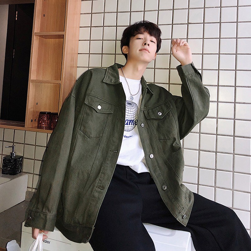 HCMFREESHIP 99K️⚡ Hot Sale Áo Khoác Kaki Nam AKKK08⚡&lt;--- Linh Stoer