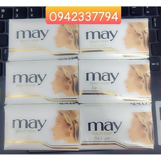 Lẻ 1 bánh xà phòng MAY trắng (xà bông cục thơm) 80g