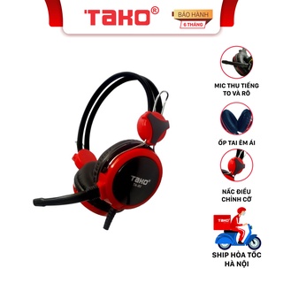 Tai nghe TAKO TA-80 chùm tai chơi game, có mic, có dây. Chính hãng Tako, BH 6 tháng