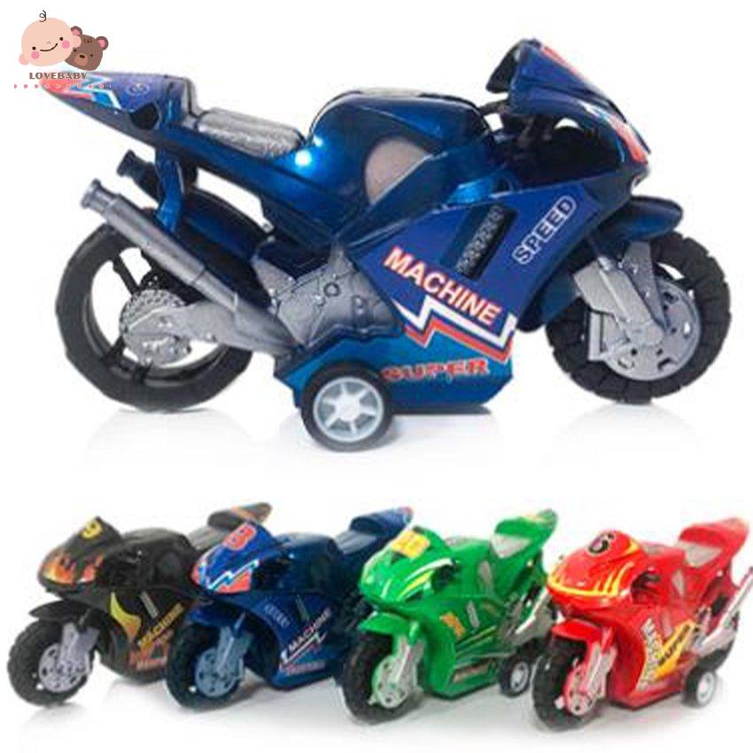 [HOT]Kids Children Plastic Pull Back Car Beach Four-wheel Motorcycle Model Gifts