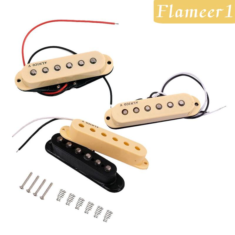 Bộ Pickup Lõi Đơn Giữa / Cổ / Cầu Alnico V Cho Đàn Guitar Điện Fireameer1