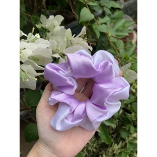 Dây cột tóc Scrunchies phi bóng phối màu cực sang