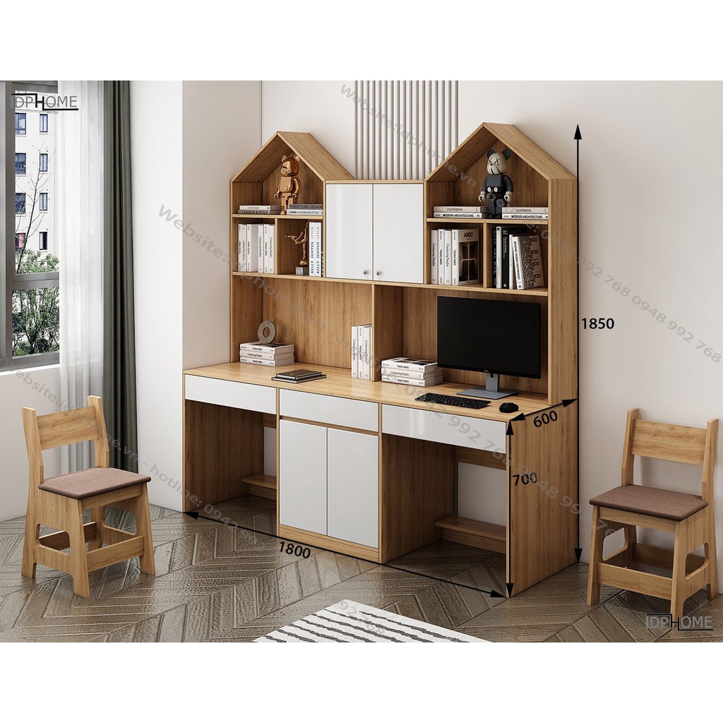 Bàn học đôi đẹp Bh6805