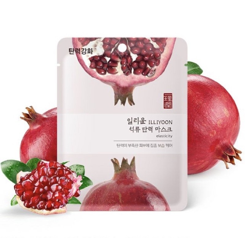 ILLIYOON Mask Mặt nạ giấy tinh chất thực vật dưỡng da chính hãng nội địa Hàn