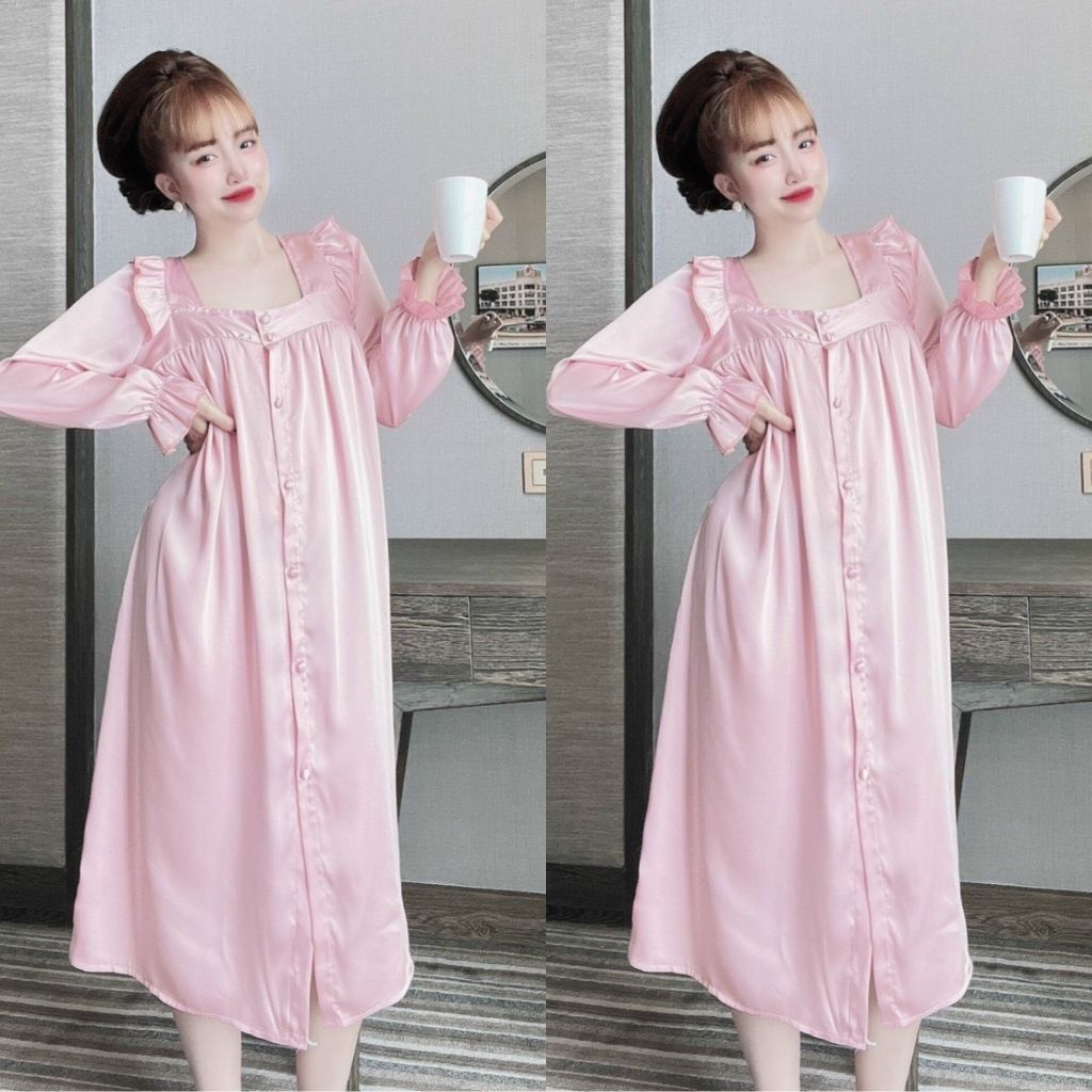 Váy Ngủ sexy ,Đầm Ngủ sexy Lụa Latin Chất Siêu Mát Dáng Siêu Xinh &lt;60kg