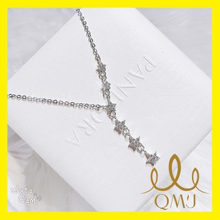 💖FREESHIP50K - Dây chuyền bạc - Dây chuyền SAO DÀI xinh xắn nạm đá siêu đẹp, bạc chuẩn 925 cao cấp
