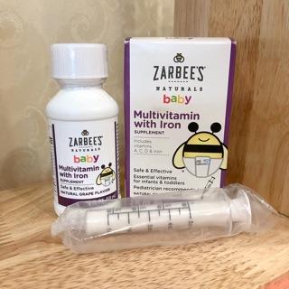 Vitamin tổng hợp kèm sắt Zarbee's cho bé trên 2 tháng